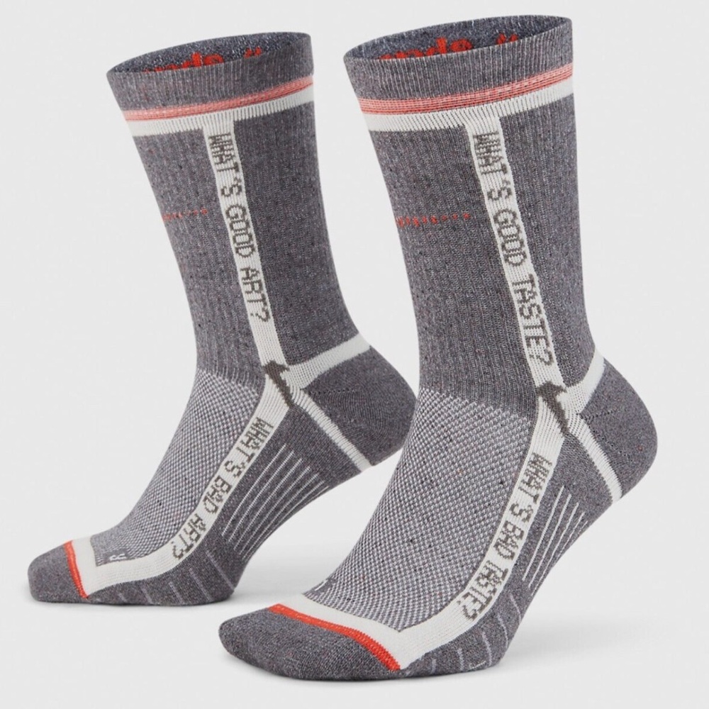 3 pairs Medium OFF-WHITE x Nike Socks (grey/burnt orange)